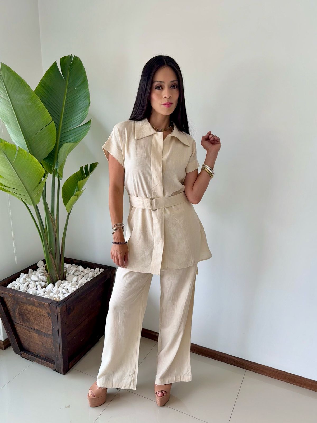 SET DE LINO BEIGE