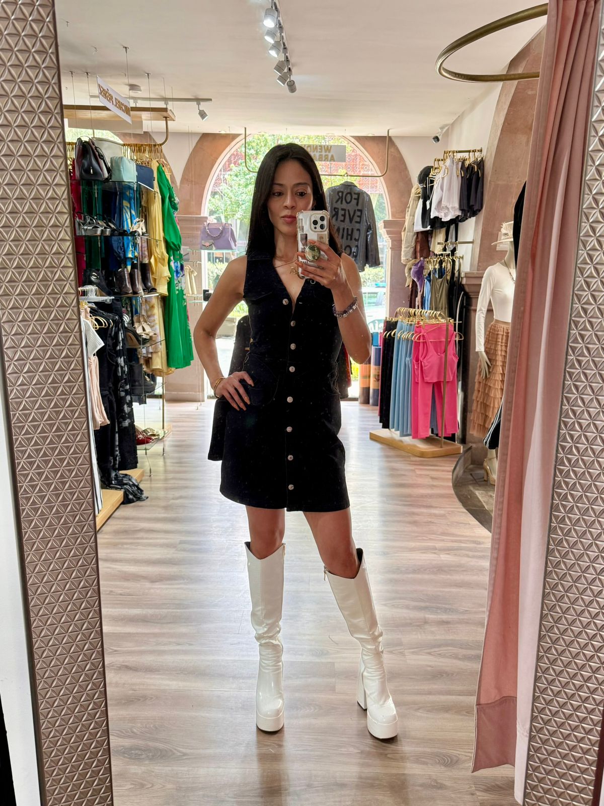 VESTIDO DENIM NEGRO